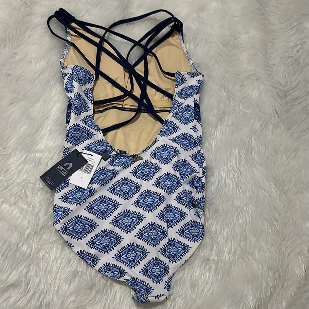 Cabana Life Batik Embroidered One Piece Swim Suit with UPF 50 - Picture 6 of 7